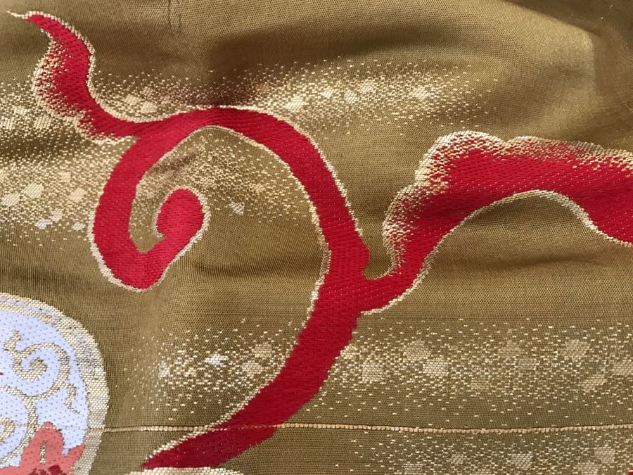 Vintage Japanese Kimono Robe And Belt With Note That It Had To Be Hidden During WWII [Photo 22]