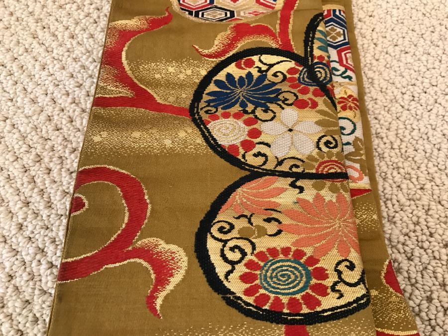 Vintage Japanese Kimono Robe And Belt With Note That It Had To Be Hidden During WWII [Photo 23]