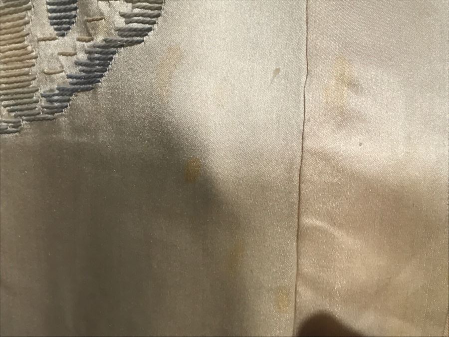 Vintage Japanese Kimono Silk Robe With Embroidered Dragon Serpent On Back [Photo 12]