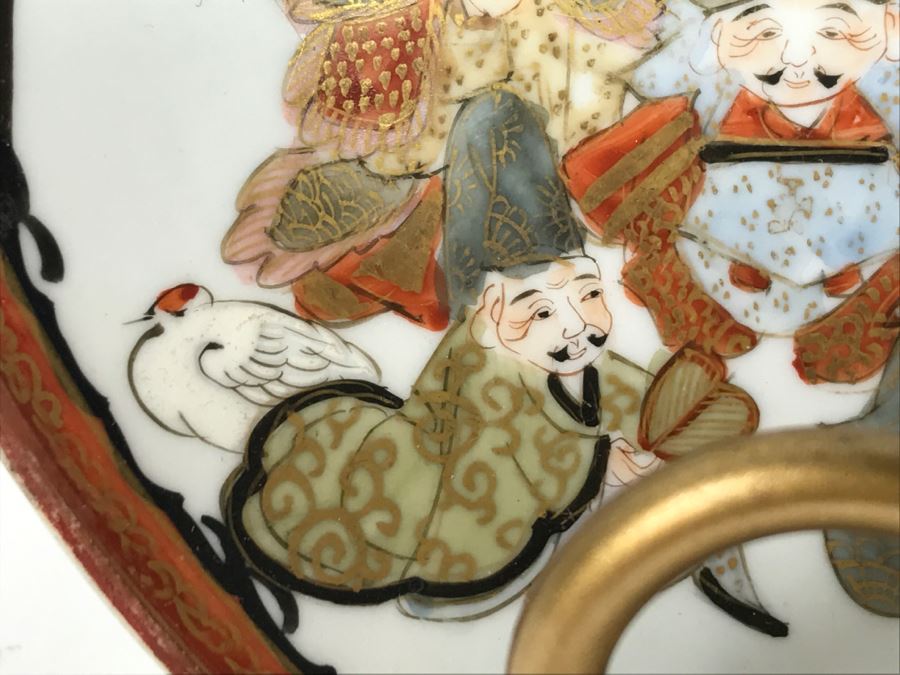 Signed Hand Painted Asian Porcelain Dish [Photo 9]