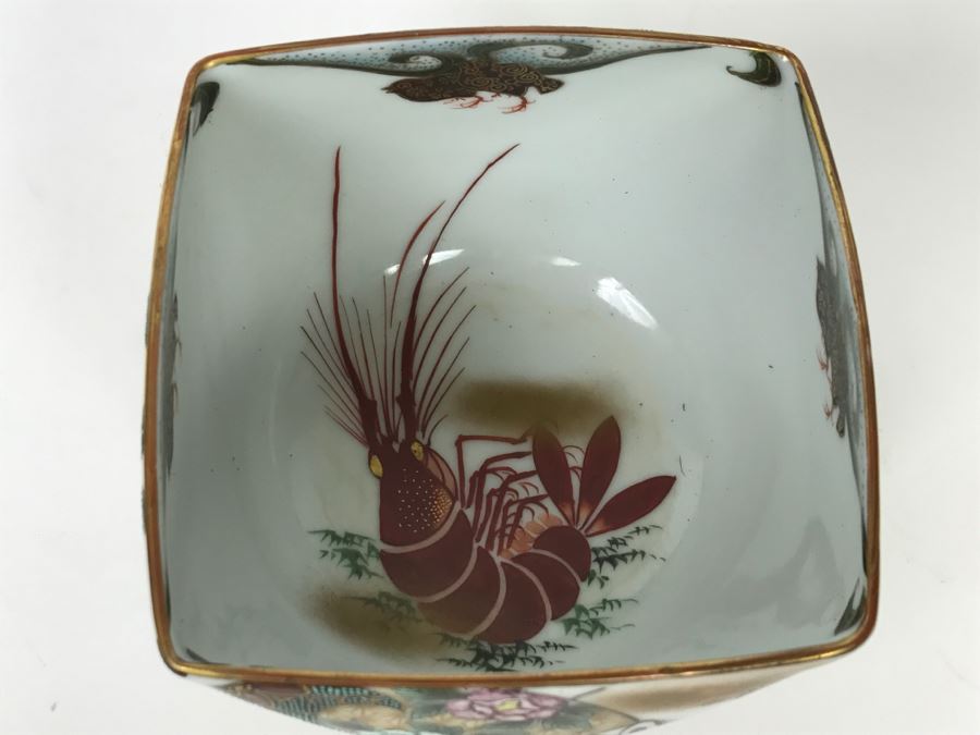 Signed Asian Hand Painted Porcelain Bowl [Photo 6]