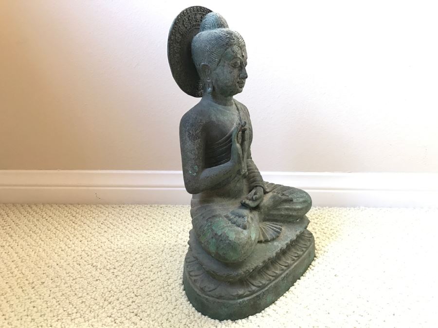 Metal Meditating Buddha Statue [Photo 9]