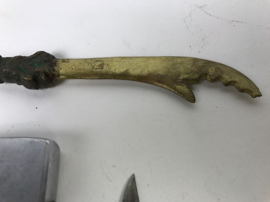 Vintage Zippo Lighter, CASE XX Pocket Knife And Brass Bottle Opener [Photo 10]