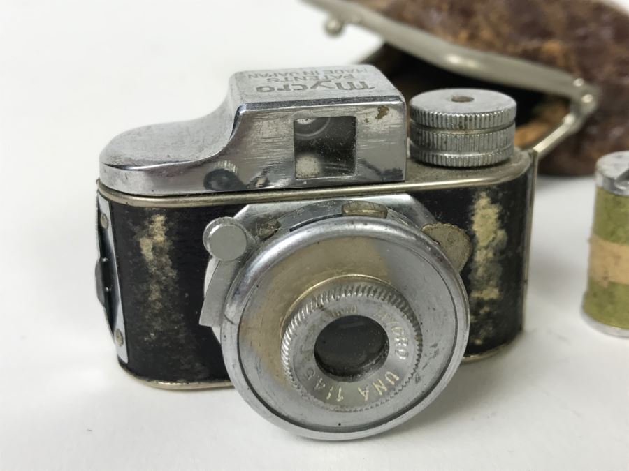 Vintage Mycro Miniature Spy Film Camera With Film Made In Japan [Photo 3]