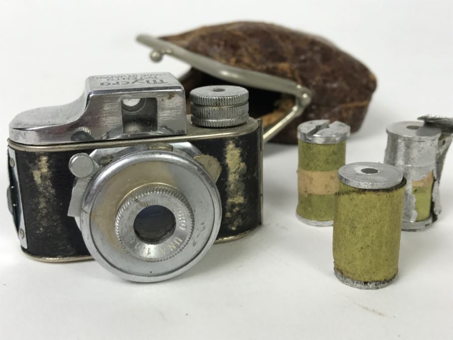 Vintage Mycro Miniature Spy Film Camera With Film Made In Japan
