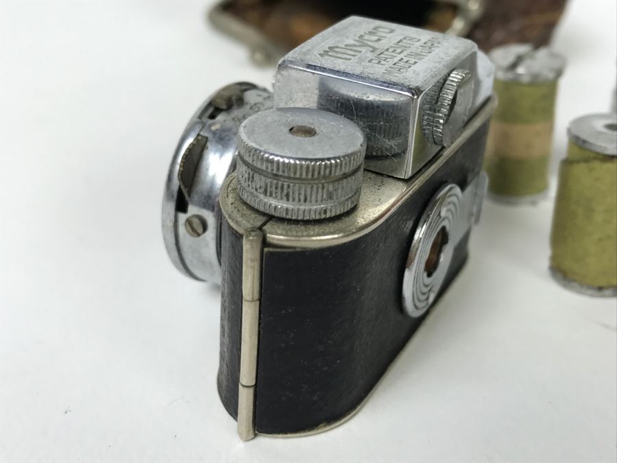 Vintage Mycro Miniature Spy Film Camera With Film Made In Japan [Photo 8]