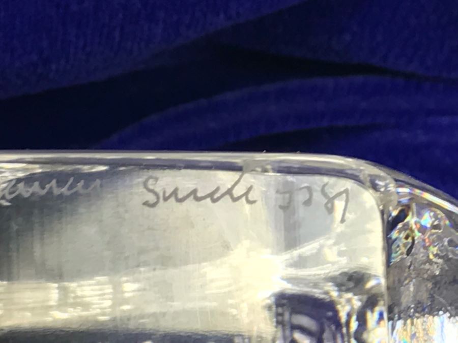 Mats Jonasson Swedish Art Crystal Penguin Figurine Sculpture Paper Weight Signed [Photo 13]