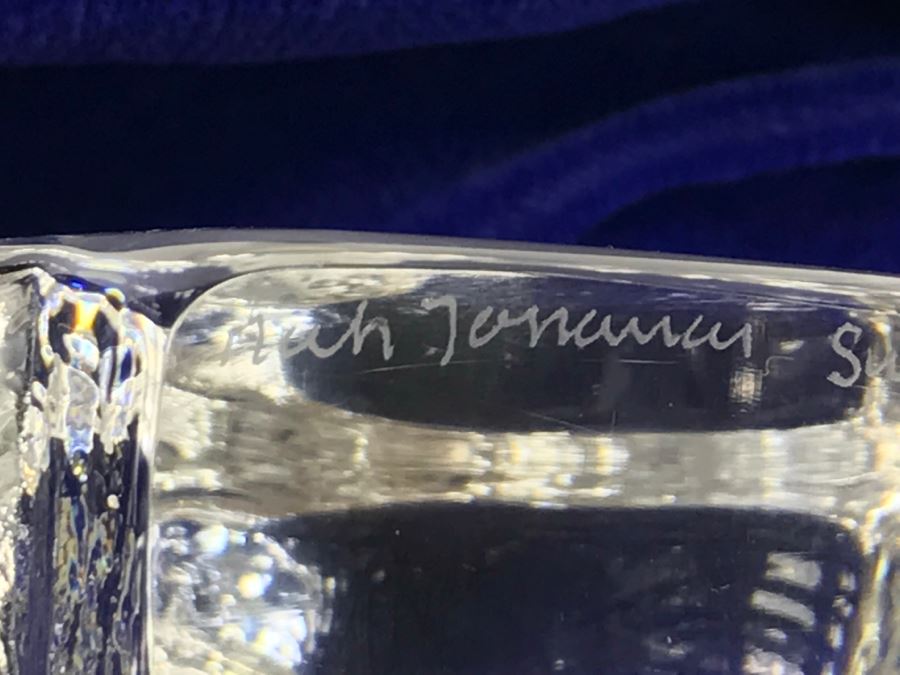 Mats Jonasson Swedish Art Crystal Penguin Figurine Sculpture Paper Weight Signed [Photo 12]