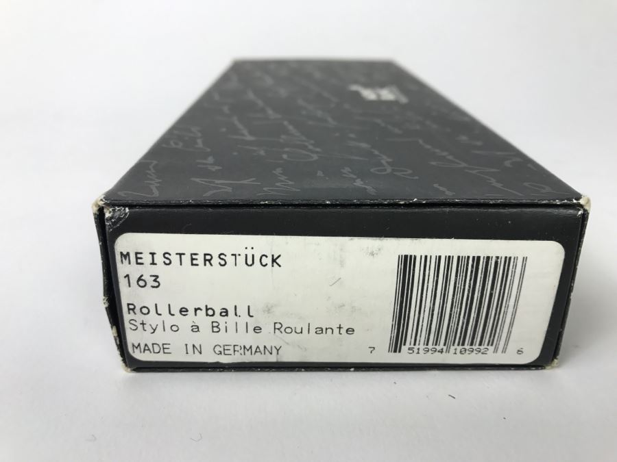 Mont Blanc Meisterstuck 163 Rollerball Pen With Box Made In Germany [Photo 4]