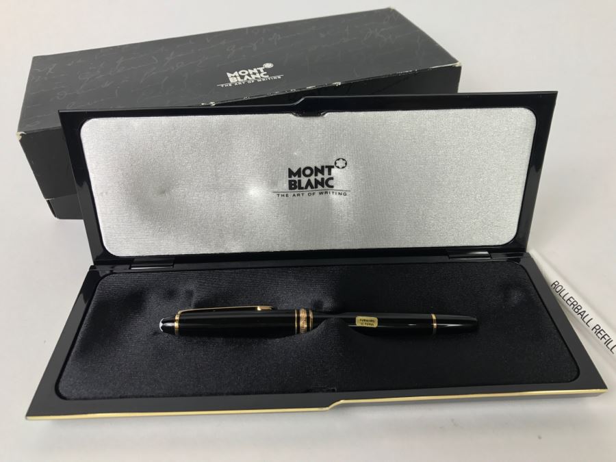 Mont Blanc Meisterstuck 163 Rollerball Pen With Box Made In Germany