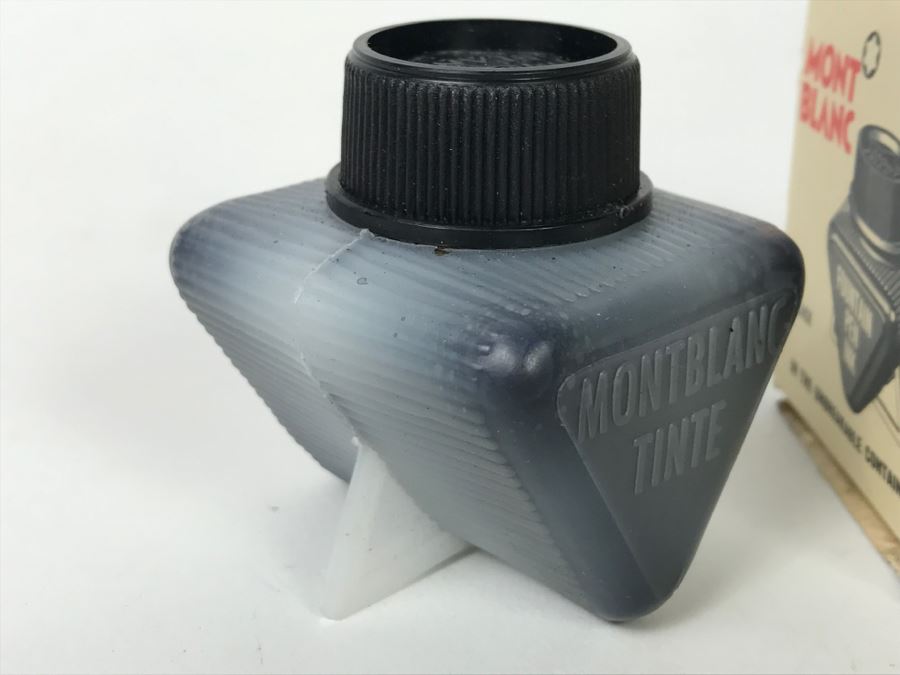 Vintage Mont Blanc Black Ink Container With Box [Photo 6]