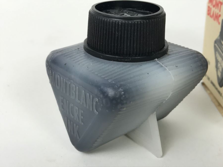 Vintage Mont Blanc Black Ink Container With Box [Photo 7]