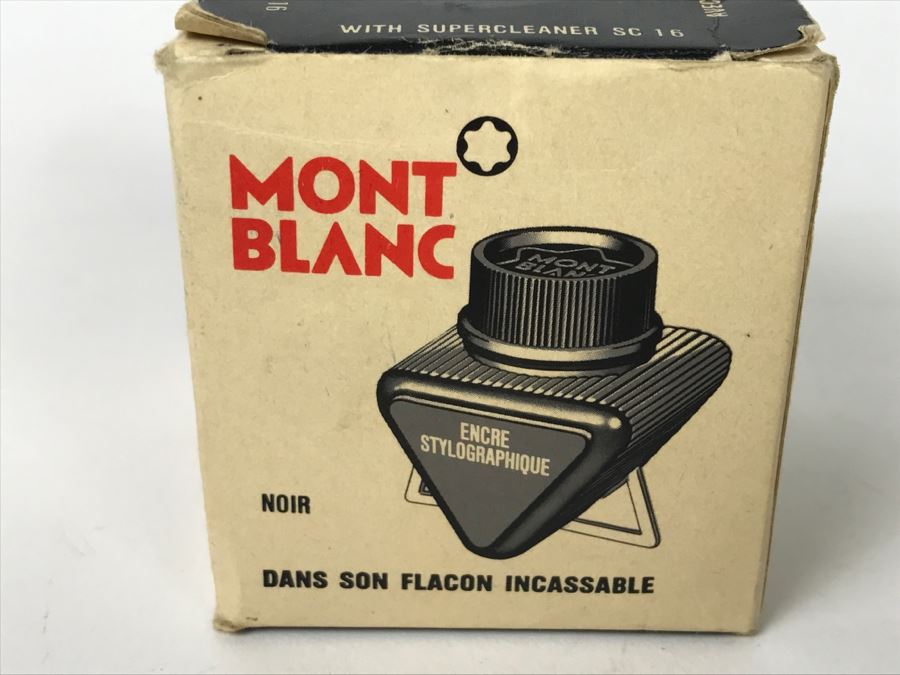 Vintage Mont Blanc Black Ink Container With Box [Photo 3]