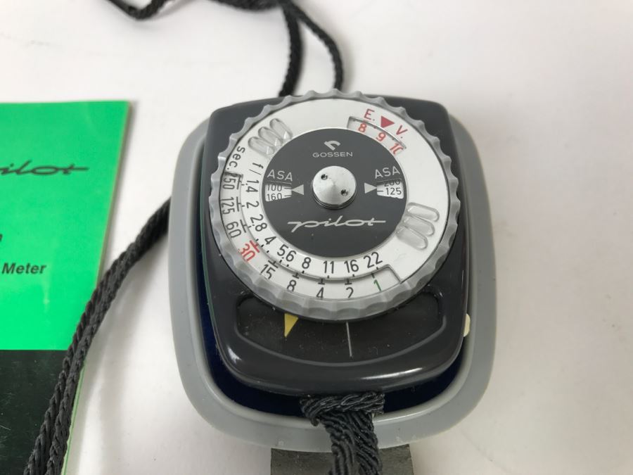 Vintage GOSSEN Pilot Model Precision Exposure Light Meter With Manual [Photo 3]