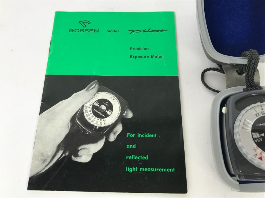 Vintage GOSSEN Pilot Model Precision Exposure Light Meter With Manual [Photo 7]