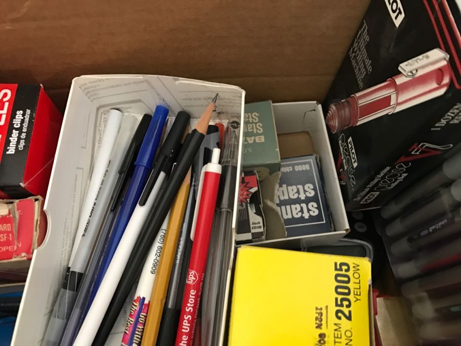 Huge Lot Of Various Office Supplies Including Pens And Pencils [Photo 9]