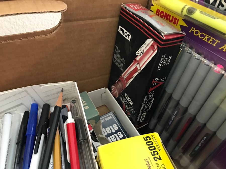 Huge Lot Of Various Office Supplies Including Pens And Pencils [Photo 10]