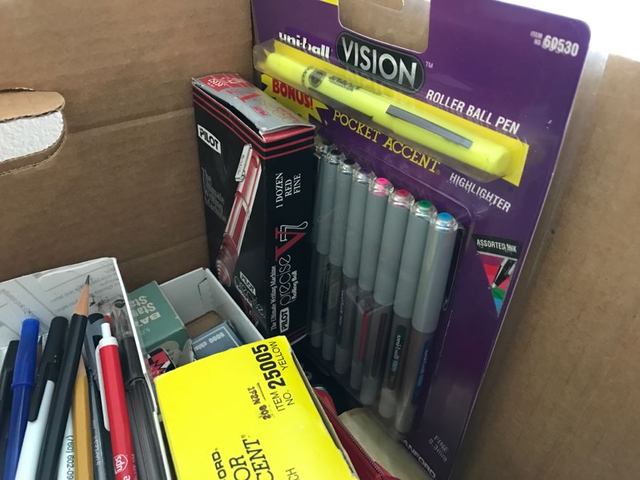 Huge Lot Of Various Office Supplies Including Pens And Pencils [Photo 11]