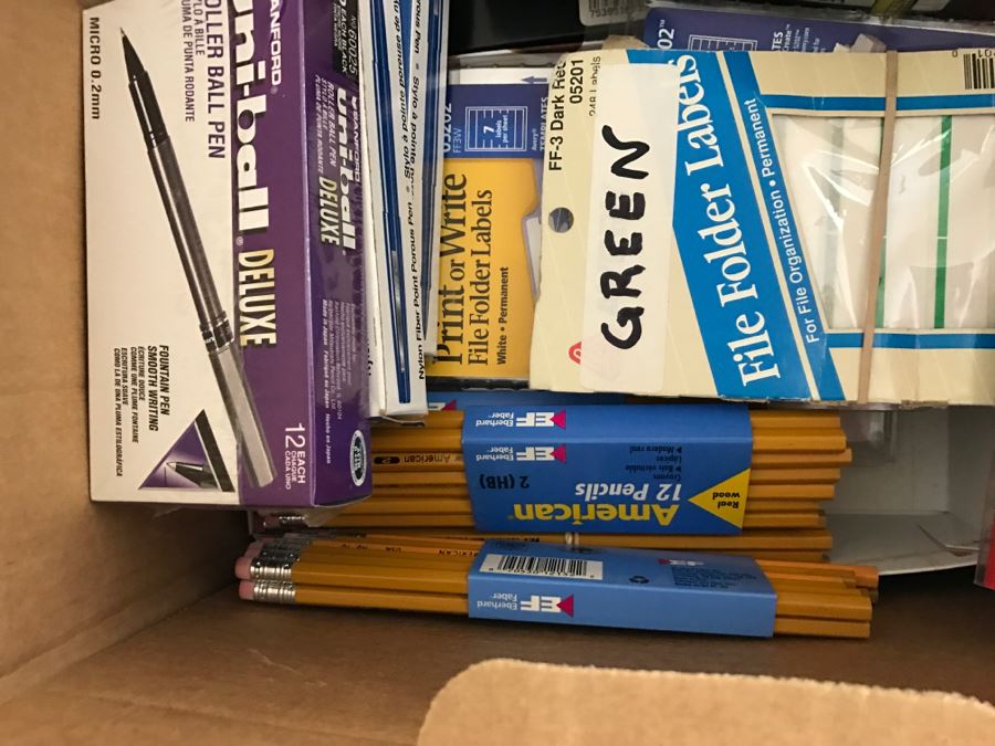 Huge Lot Of Various Office Supplies Including Pens And Pencils [Photo 15]