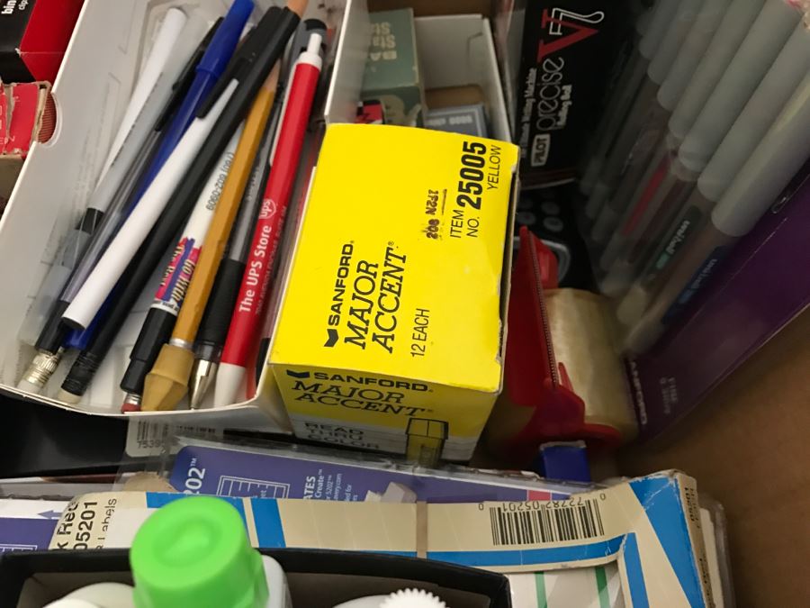 Huge Lot Of Various Office Supplies Including Pens And Pencils [Photo 13]