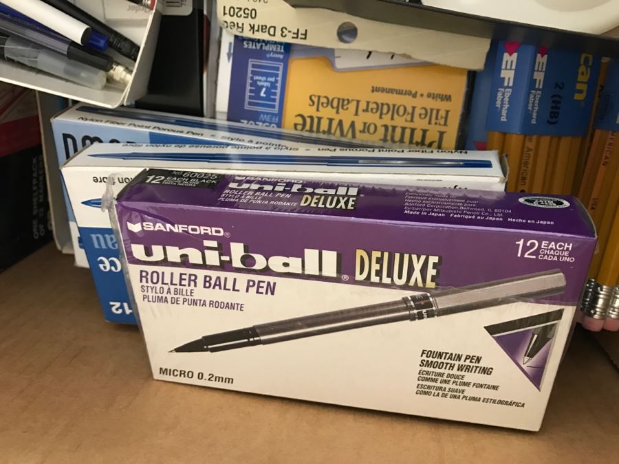 Huge Lot Of Various Office Supplies Including Pens And Pencils [Photo 4]