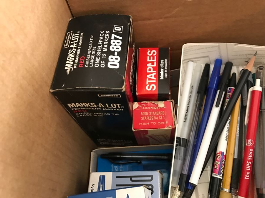 Huge Lot Of Various Office Supplies Including Pens And Pencils [Photo 7]
