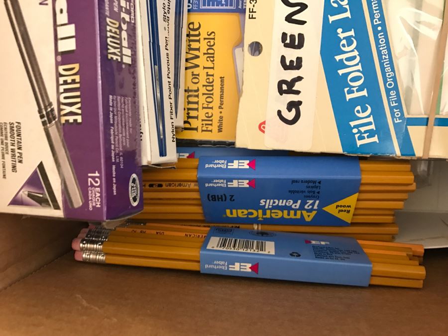 Huge Lot Of Various Office Supplies Including Pens And Pencils [Photo 14]