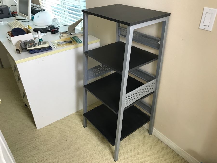 Metal Office 4-Shelf Shelving Unit 19.5'W X 18'D X 42'H [Photo 1]