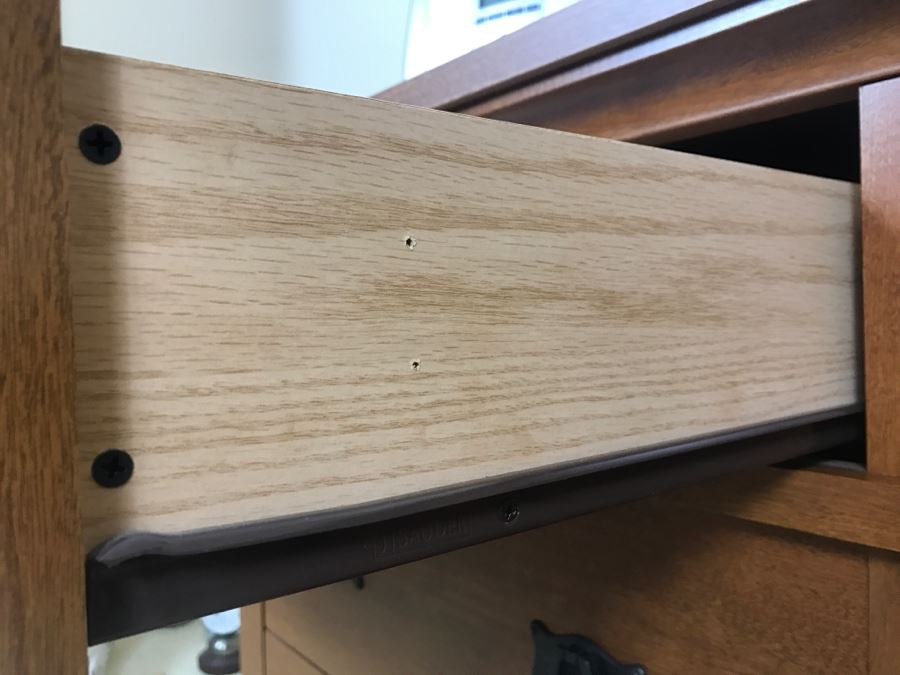 Faux Wood Mission Style Chest Of Drawers 6-Drawer Dresser By Sauder 59'W X 19.5'D X 34'H [Photo 6]