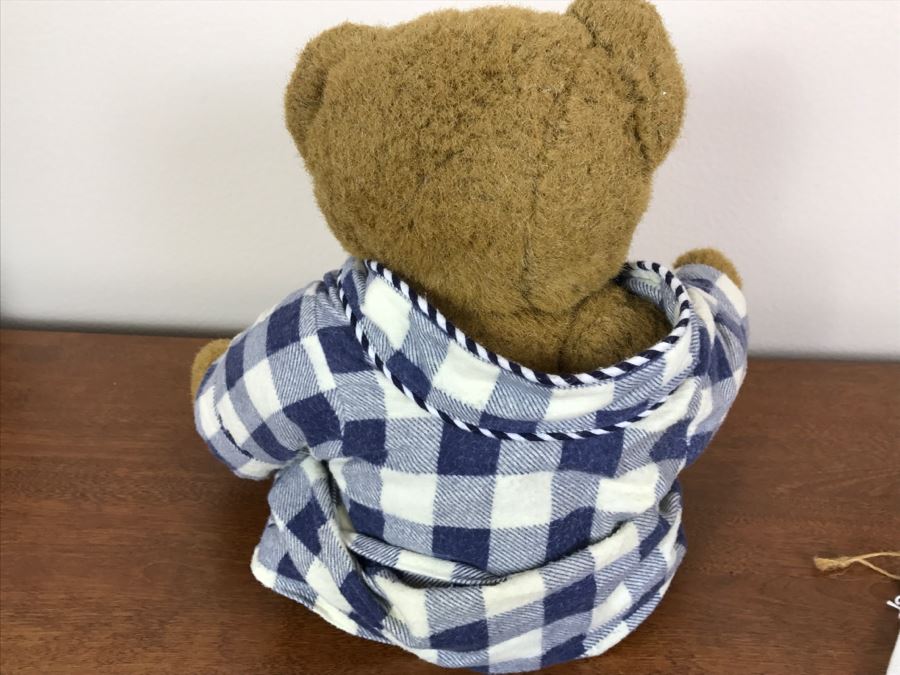 The Vermont Teddy Bear Company Jointed Teddy Bear With Decorative Sailboat