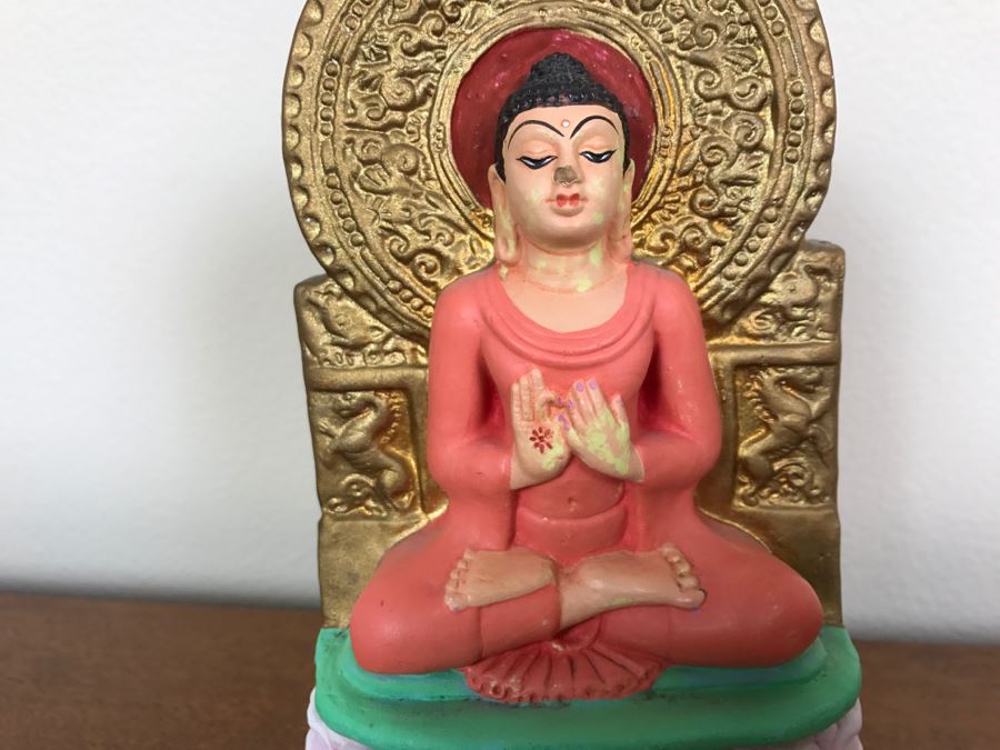 Hand Painted India Sculpture Hand Molded And Fired In India From Ganges River Clay For Jai Bhagavan Ltd [Photo 3]