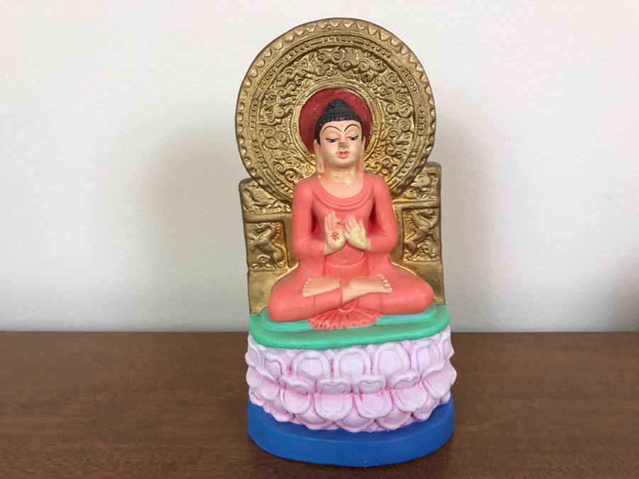 Hand Painted India Sculpture Hand Molded And Fired In India From Ganges River Clay For Jai Bhagavan Ltd [Photo 2]