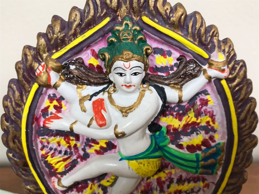 Hand Painted India Sculpture Hand Molded And Fired In India From Ganges River Clay For Jai Bhagavan Ltd [Photo 3]