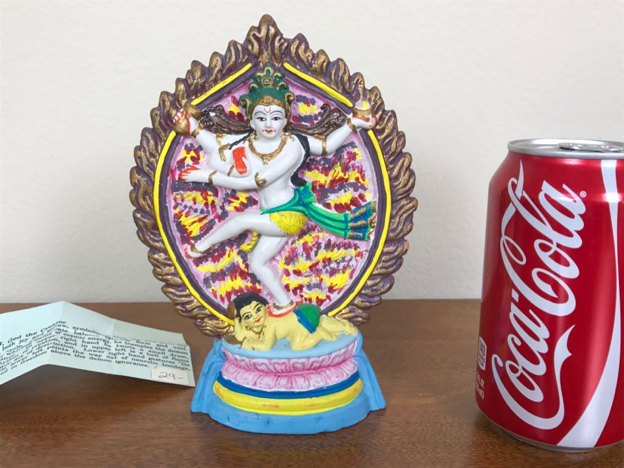 Hand Painted India Sculpture Hand Molded And Fired In India From Ganges River Clay For Jai Bhagavan Ltd [Photo 1]