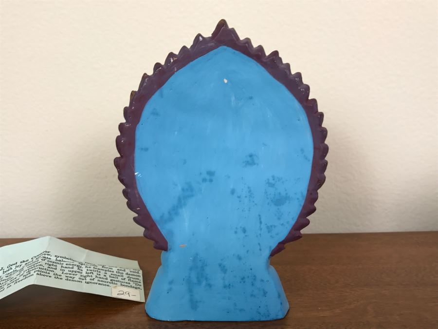 Hand Painted India Sculpture Hand Molded And Fired In India From Ganges River Clay For Jai Bhagavan Ltd [Photo 4]