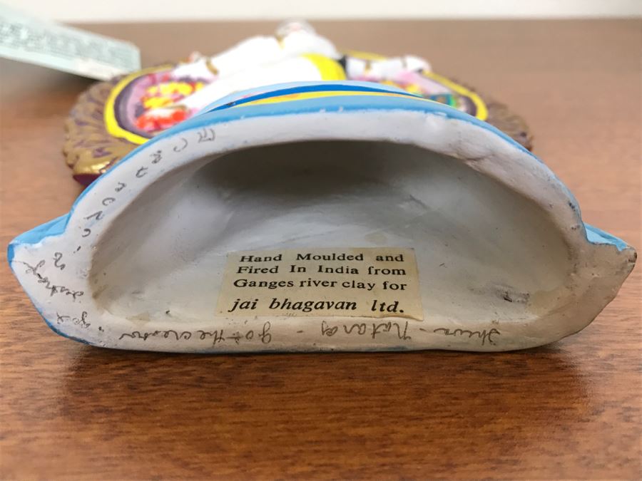 Hand Painted India Sculpture Hand Molded And Fired In India From Ganges River Clay For Jai Bhagavan Ltd [Photo 5]