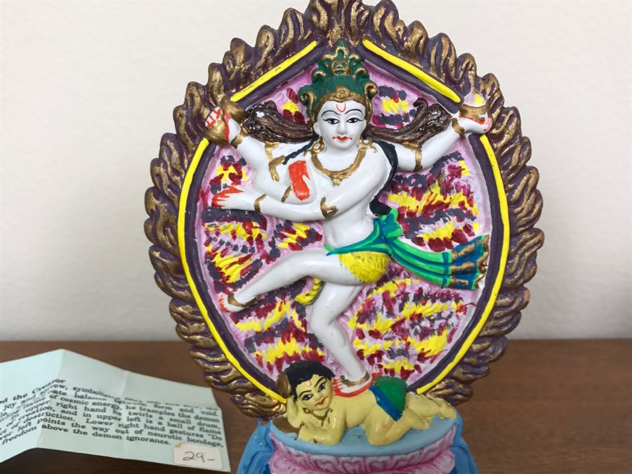 Hand Painted India Sculpture Hand Molded And Fired In India From Ganges River Clay For Jai Bhagavan Ltd [Photo 10]