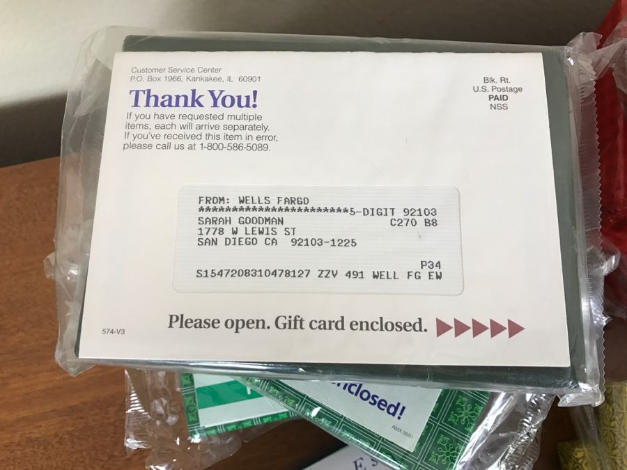 Various Unopened Free Gifts Gift Cards From American Express AMEX [Photo 2]