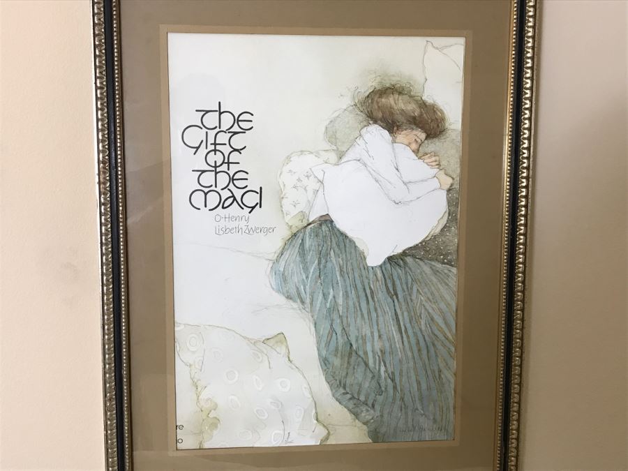 Framed Poster Print Of The Gift Of The Magi O Henry Lisbeth Zwerger [Photo 2]