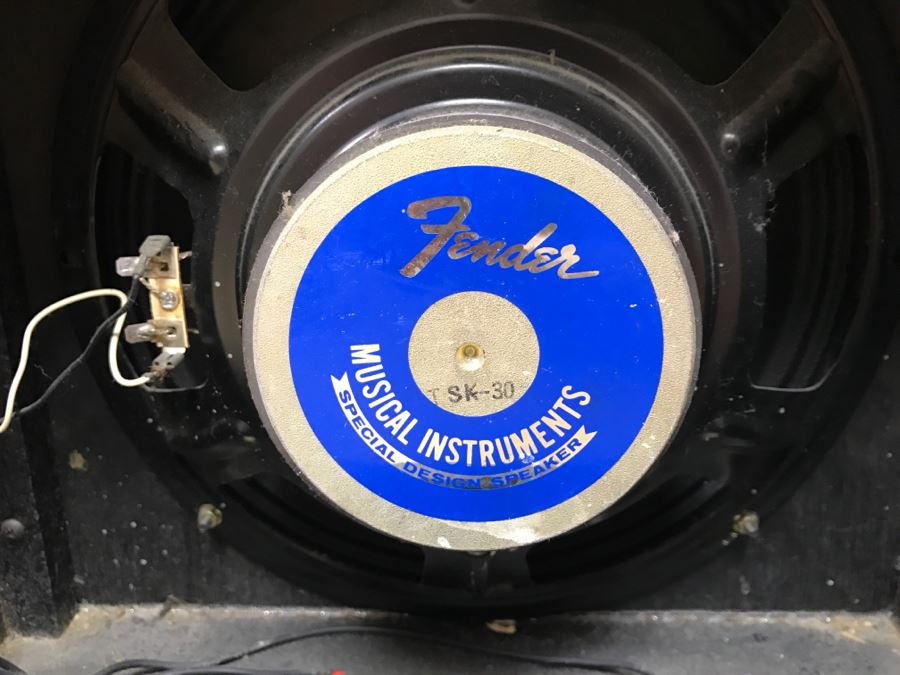 Vintage Fender Sidekick Reverb 35 Guitar Amplifier With 3 Picks, Kick Pedal And Amp Cord [Photo 15]