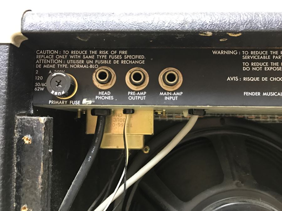 Vintage Fender Sidekick Reverb 35 Guitar Amplifier With 3 Picks, Kick Pedal And Amp Cord [Photo 16]