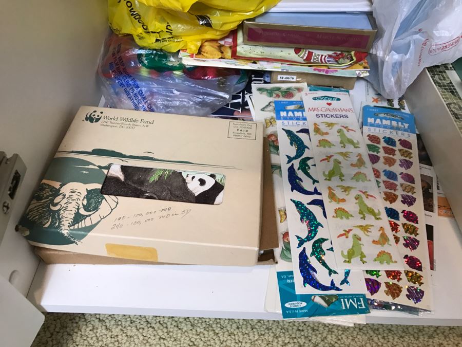Huge Lot Of Various Greeting Cards, Stickers And Postcards [Photo 2]