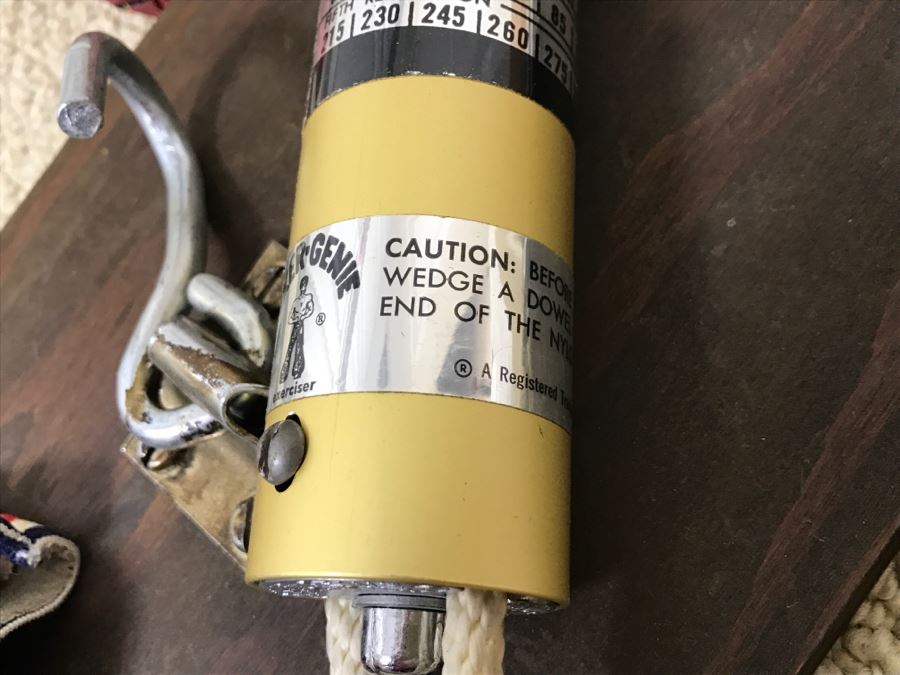 Vintage 1968 Excercise Equipment 'Exer-Genie' Exerciser By Nevin Physical Fitness With Manual And Original Box - Used To Train Astronauts And Professional Athletes [Photo 5]