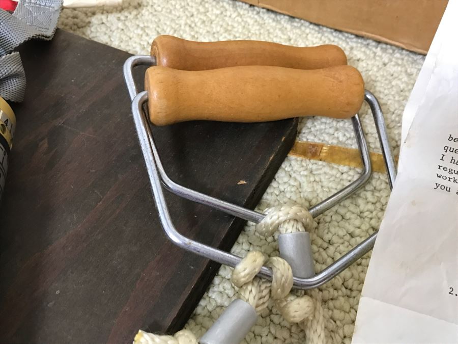 Vintage 1968 Excercise Equipment 'Exer-Genie' Exerciser By Nevin Physical Fitness With Manual And Original Box - Used To Train Astronauts And Professional Athletes [Photo 10]