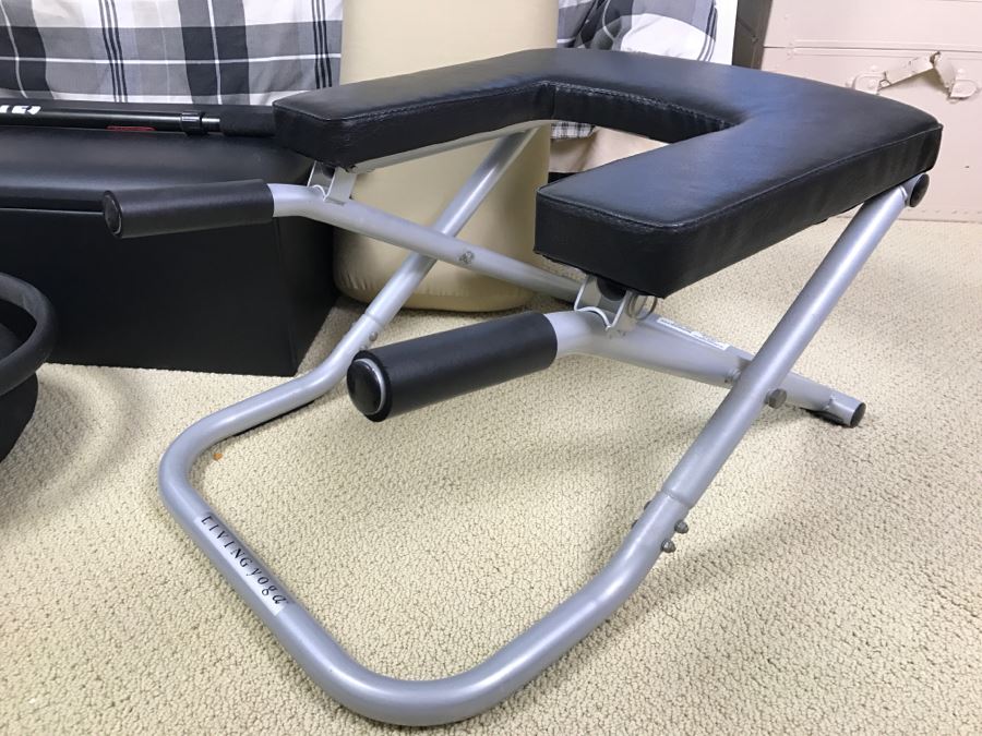 Excercise Lot Includes PILATES Box, PILATES Bar, PILATES Magic Circle, Brown Pillow And Living Yoga Exercise Equipment [Photo 9]