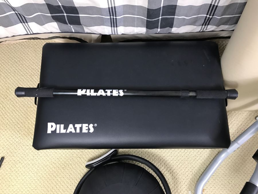 Excercise Lot Includes PILATES Box, PILATES Bar, PILATES Magic Circle, Brown Pillow And Living Yoga Exercise Equipment [Photo 4]