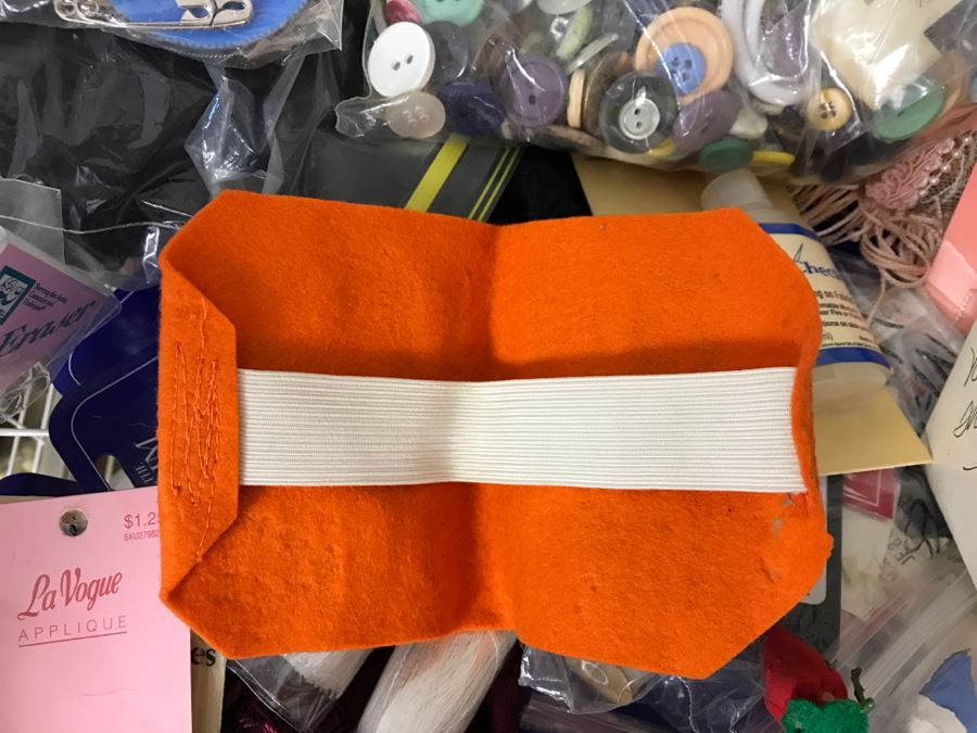 Elfa Vertical Stacking Wire Basket Storage Containers FILLED With Various Items Including Crafting Items And Sewing Supplies - See All Photos [Photo 16]