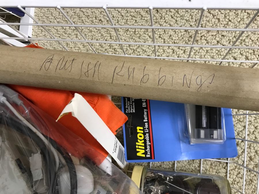 Elfa Vertical Stacking Wire Basket Storage Containers FILLED With Various Items Including Crafting Items And Sewing Supplies - See All Photos [Photo 36]