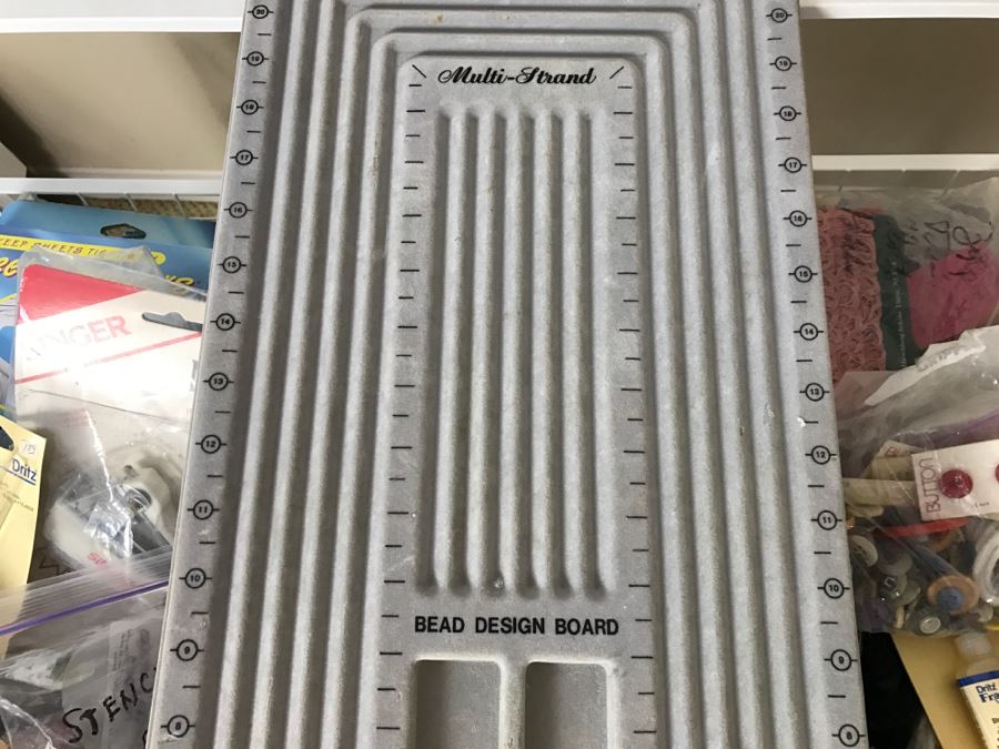 Elfa Vertical Stacking Wire Basket Storage Containers FILLED With Various Items Including Crafting Items And Sewing Supplies - See All Photos [Photo 6]