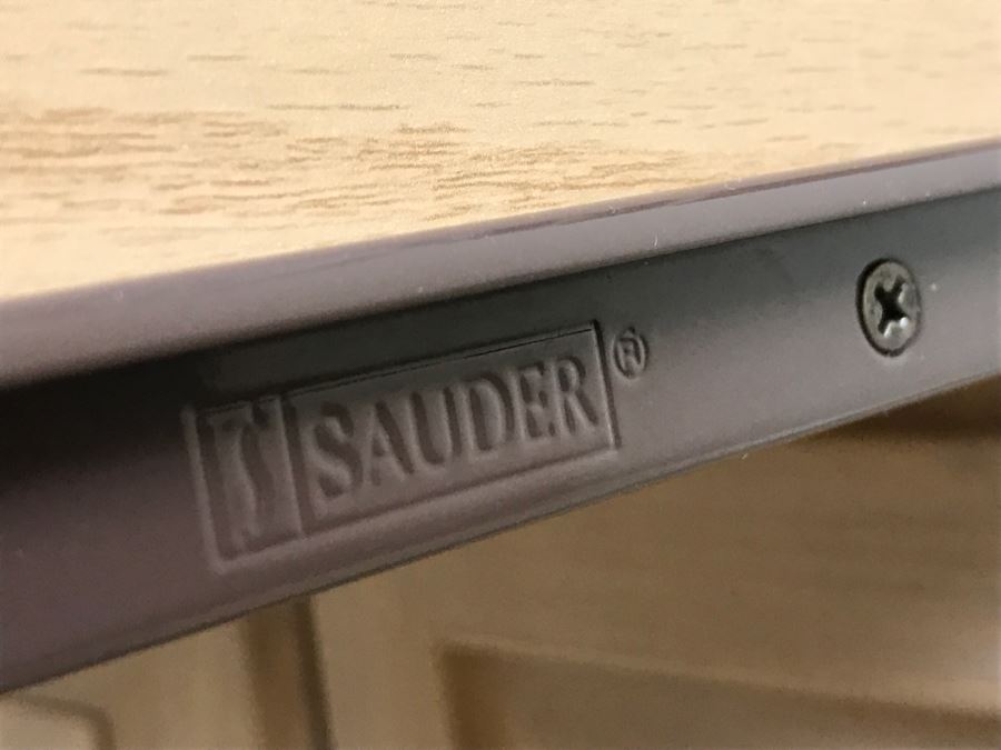 Sauder Furniture Nightstand Side Table Cabinet With Various VHS Tapes Including TAE BO Billy Blanks VHS Workout Tapes [Photo 6]